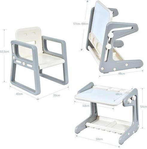 Costway Πίνακας Μαγνητικός Διπλής Όψης TY327805HS