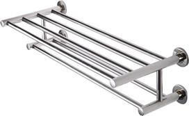 Costway Ράγα Μπάνιου Μονή Επιτοίχια με Βίδες ​15x15cm Inox BA7596