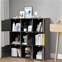 Costway Βιβλιοθήκη Γκρι 90x29x90cm HW63874GR