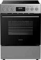 Davoline CMFXS 1100 IX / SILV Κουζίνα 70lt με Κεραμικές Εστίες Π60cm Inox