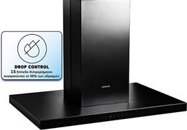 Davoline Square 090 BL Απορροφητήρας Νησίδα 90cm Μαύρος