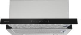 Davoline Supreme Black Glass 60 IX Συρόμενος Απορροφητήρας 60cm Inox
