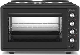 Davoline Urban Chef 3703 Ηλεκτρικό Φουρνάκι 37lt με 3 Εστίες Μαύρο