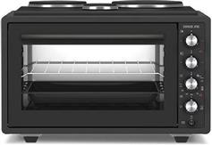 Davoline Urban Chef 3703 Ηλεκτρικό Φουρνάκι 37lt με 3 Εστίες Μαύρο