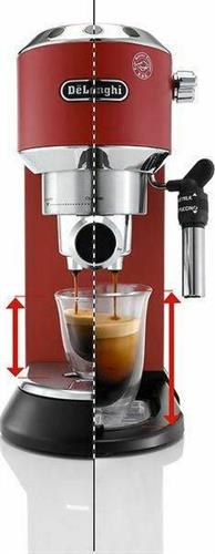 Delonghi EC685.R Dedica Ημιαυτόματη Μηχανή Espresso 1350W Πίεσης 15bar Κόκκινη