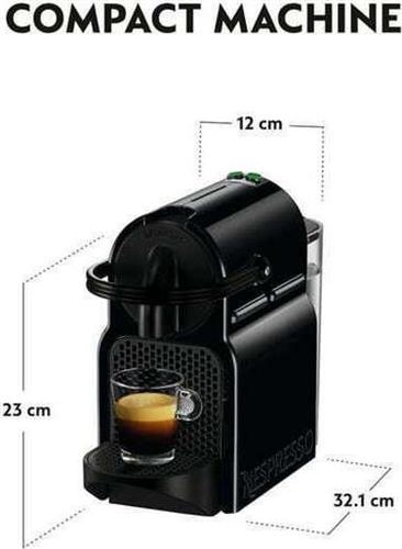 Delonghi Nespresso EN80.B Inissia Καφετιέρα για Κάψουλες Original Μαύρη & 100 Ευρώ Επιστροφή ή Δώρο 50 Κάψουλες Nespresso