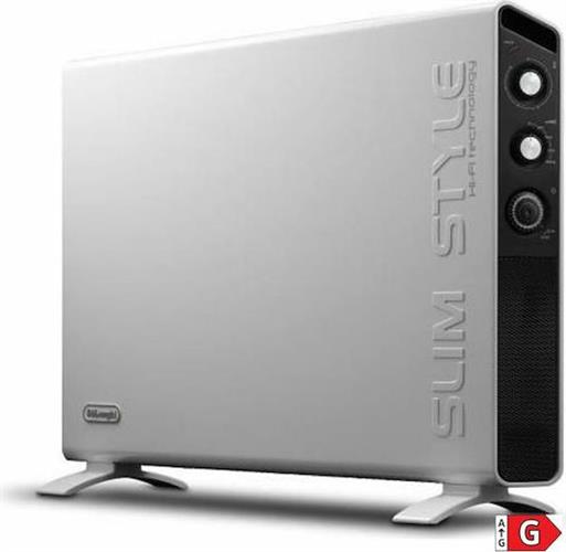 Delonghi HCX3220FTS Slim Style Θερμοπομπός Δαπέδου 2000W 82x55cm Λευκό