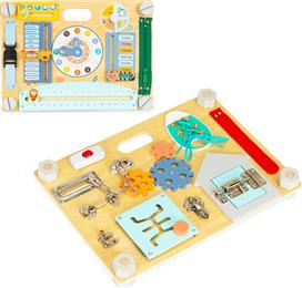 Ecotoys Εκπαιδευτικό Παιχνίδι Sensory Manipulation Board από Ξύλο TL813007