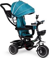 Ecotoys Παιδικό Τρίκυκλο Ποδήλατο Μετατρεπόμενο με Αποθηκευτικό Χώρο, Σκίαστρο & Χειρολαβή Γονέα για 12+ Μηνών Μπλε JM-066-9Green/Blue