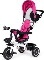 Ecotoys Παιδικό Τρίκυκλο Ποδήλατο Πτυσσόμενο με Σκίαστρο, Αποθηκευτικό Χώρο & Χειρολαβή Γονέα για 3+ Ετών Ροζ YM-BT-2-Pink