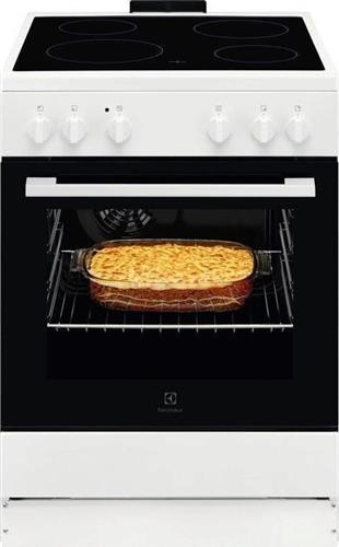 Electrolux LKR620003W Κουζίνα 57lt με Κεραμικές Εστίες Π60cm Λευκή