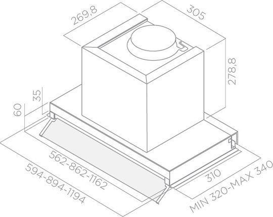 Elica Box In Plus IXGL/A/90 Μηχανισμός Απορρόφησης 90cm Inox