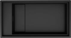 Elleci Dialogo 360 Workstation Keratek Ένθετος Νεροχύτης από Συνθετικό Γρανίτη Μ86xΠ46cm Black 86 LKD36086BKM