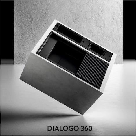 Elleci Dialogo 360 Workstation Keratek Ένθετος Νεροχύτης από Συνθετικό Γρανίτη Μ86xΠ46cm Cavern Clay 83 LKD36083BKM