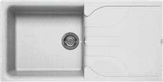 Elleci Ego 480 Granitek Ένθετος Νεροχύτης από Συνθετικό Γρανίτη Μ100xΠ50cm Bianco Titano EGO480-68