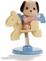 Epoch Παιχνίδι Μινιατούρα Sylvanian Families Baby Carry Case Beagle Dog on Pony Ride για 3+ Ετών 4391R1