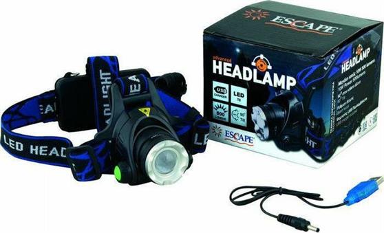 Escape Επαναφορτιζόμενος Φακός Κεφαλής LED με Μέγιστη Φωτεινότητα 500lm 11489