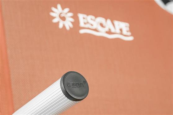 Escape Καρεκλάκι Παραλίας Αλουμινίου με Ψηλή Πλάτη Πορτοκαλί 15582