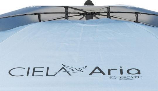 Escape Aria Ciela Σπαστή Ομπρέλα Θαλάσσης Αλουμινίου Διαμέτρου 1.8m με UV Προστασία και Αεραγωγό Γαλάζια 12010