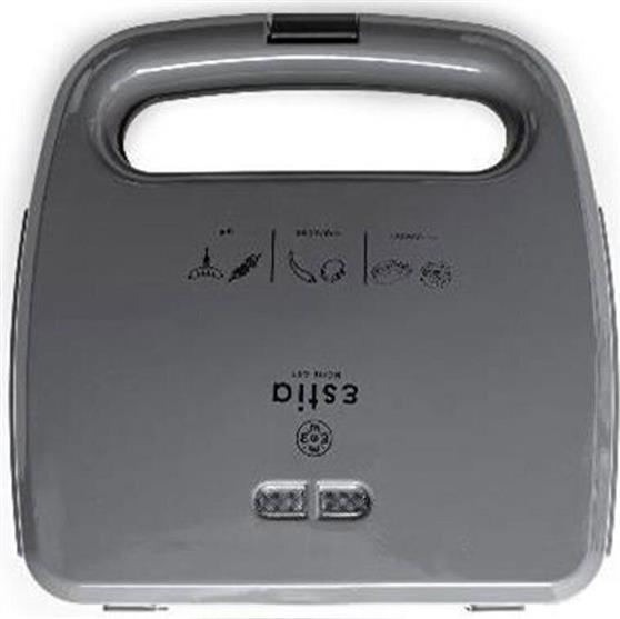Estia 06-10010 Aroma Grey Τοστιέρα για 2 Τοστ 750W Γκρι
