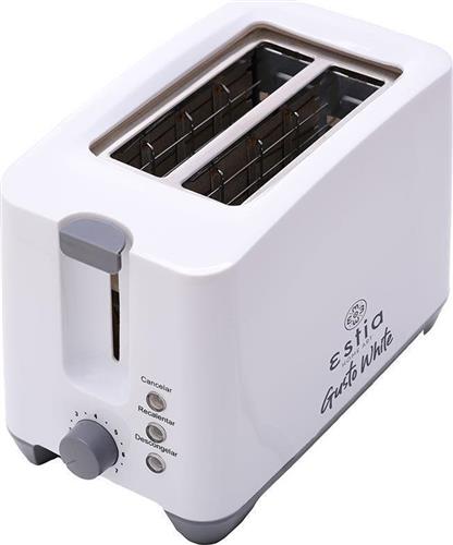 Estia 06-13820 Gusto Φρυγανιέρα 2 Θέσεων 750W Λευκή