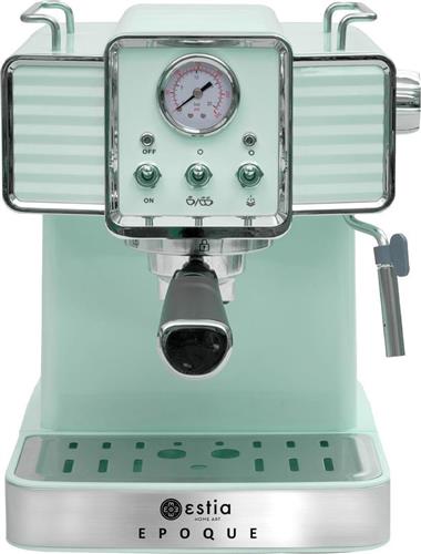 Estia 06-19440 Retro Epoque Μηχανή Espresso 1350W Πίεσης 20bar Πράσινη
