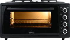 Estia 06-48006 Mastercook Compact Ηλεκτρικό Φουρνάκι 48lt με 3 Εστίες Μαύρο