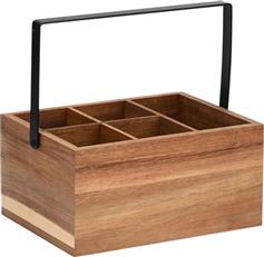 Estia Allure Καλάθι Αποθήκευσης Bamboo 20x15x10cm 01-28589