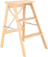 Estia Bamboo Essentials Σκαλοσκαμπό Ξύλινο 3 Σκαλιών 04-34405