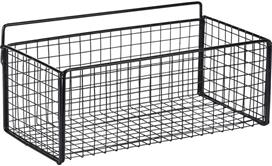 Estia Cage Επιτοίχια Ραφιέρα Μπάνιου Μεταλλική Μαύρη 02-28251