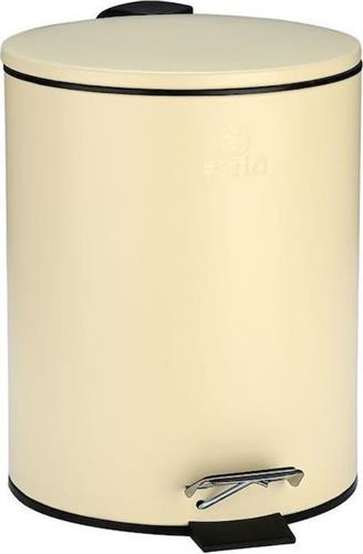 Estia Classic Μεταλλικό Καλαθάκι Μπάνιου 5lt Μπεζ