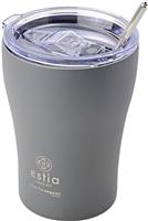 Estia Coffee Mug Save The Aegean Ποτήρι Θερμός με Καλαμάκι Fjord Grey 350ml