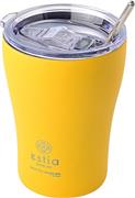 Estia Coffee Mug Save The Aegean Ποτήρι Θερμός με Καλαμάκι Pineapple Yellow 350ml