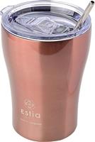 Estia Coffee Mug Save The Aegean Ποτήρι Θερμός με Καλαμάκι Rose Gold 350ml