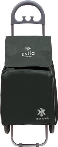 Estia Ecomax Υφασμάτινο Καρότσι Λαϊκής Πτυσσόμενο Γκρι 04-9397