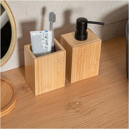 Estia Επιτραπέζιο Dispenser από Bamboo Καφέ