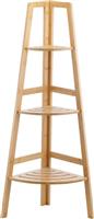Estia Essential Γωνιακή Επιδαπέδια Ραφιέρα Μπάνιου Bamboo 02-37857