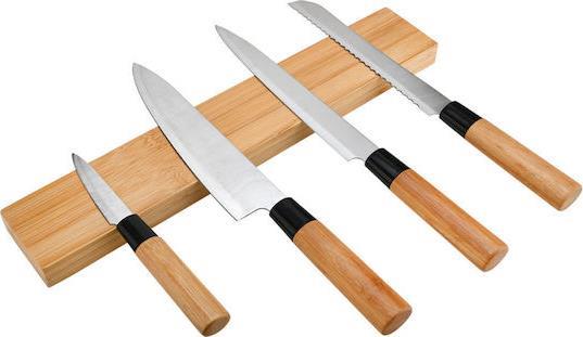 Estia Essentials Μαγνητική Βάση Μαχαιριών Τοίχου Bamboo 01-29791