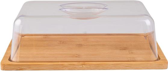 Estia Essentials Τυριέρα από Μπαμπού Μπεζ 24x18x7.5cm