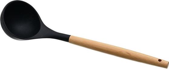Estia Essentials Βαθιά Κουτάλα Σούπας από Σιλικόνη Μαύρη 01-14612