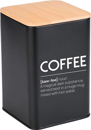 Estia Essentials Βάζο για Καφέ με Καπάκι Ξύλινο Καφέ 10x13cm 01-20255