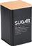 Estia Essentials Βάζο για Ζάχαρη με Καπάκι Ξύλινο Μαύρο 10x13cm 01-20262