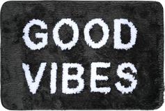 Estia Good Vibes Πατάκι Μπάνιου Microfiber Μαύρο 40x60cm 02-28541