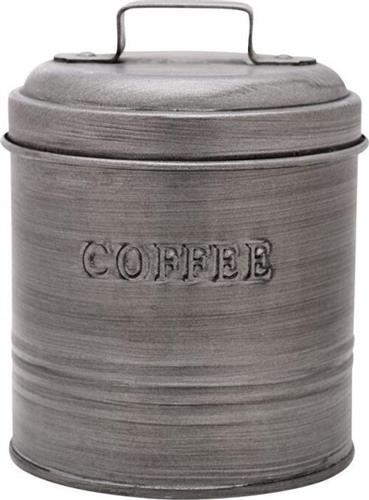 Estia Κουτί Καφέ με Αεροστεγές Καπάκι Μεταλλικό σε Καφέ Χρώμα 11x11x14cm 01-13325