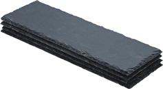Estia Πλατώ Σερβιρίσματος από Πέτρα 30x10cm Σετ 4τμχ 07-24079