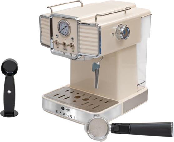 Estia Retro Epoque Μηχανή Espresso 1350W Πίεσης 20bar Μπεζ 06-12342