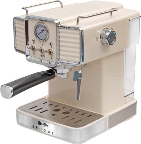Estia Retro Epoque Μηχανή Espresso 1350W Πίεσης 20bar Μπεζ 06-12342