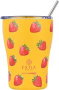 Estia Save the Aegean Coffee Mug Ποτήρι Θερμός Ανοξείδωτο BPA Free 350ml Berry Bright με Καλαμάκι 01-31688