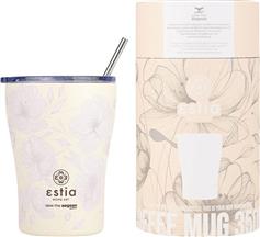 Estia Save the Aegean Ποτήρι Θερμός Ανοξείδωτο BPA Free Terra Serenity 350ml με Καλαμάκι 01-23034