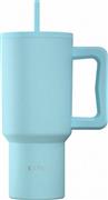 Estia Save the Aegean Straw Tumbler XL Ανακυκλώσιμο Θερμός Ανοξείδωτο BPA Free 900ml Arctic με Καλαμάκι και Λαβή 01-41519